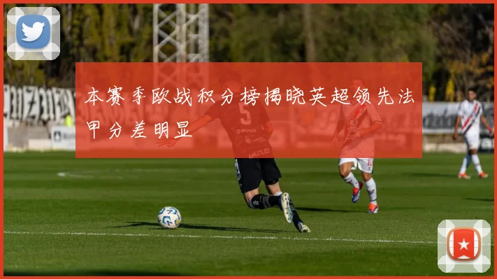 本赛季欧战积分榜揭晓英超领先法甲分差明显